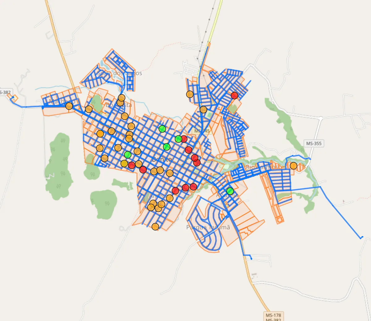 Mapa com Geoprocessamento